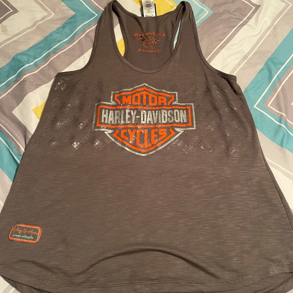 Grey shimmer tank